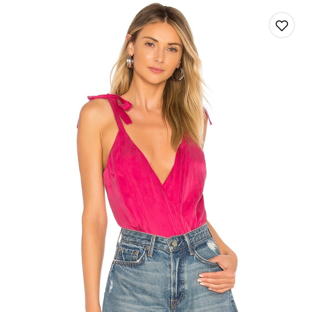 Lovers + Friends Hot Pink Bodysuit! Only worn once!